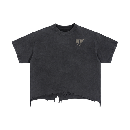 Black Tide Distressed Tee – Pirate Edition