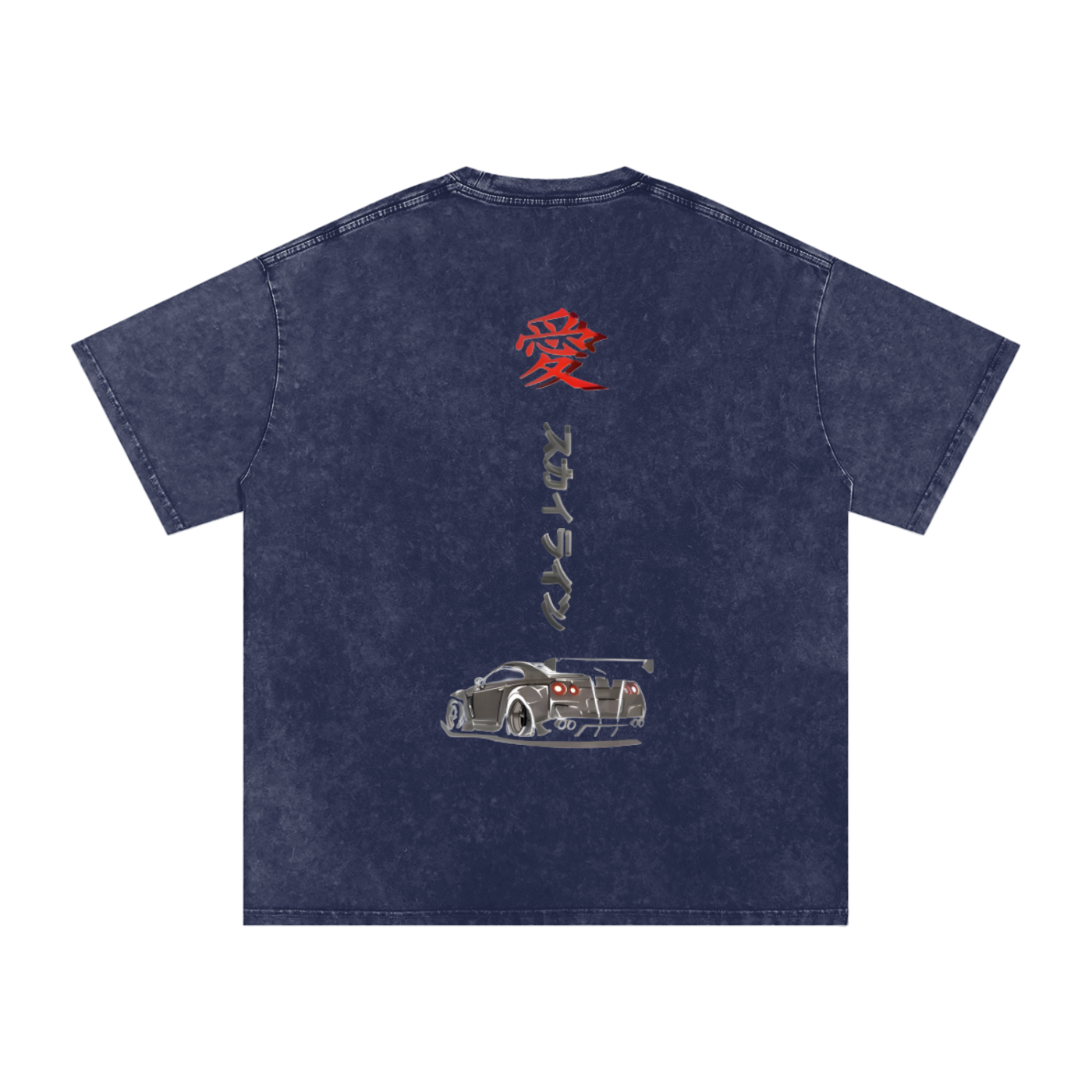Midnight Drift Love Tee – Snow Washed Edition