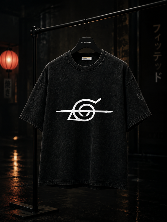 Hidden Leaf Legacy Tee – Snow Washed Edition