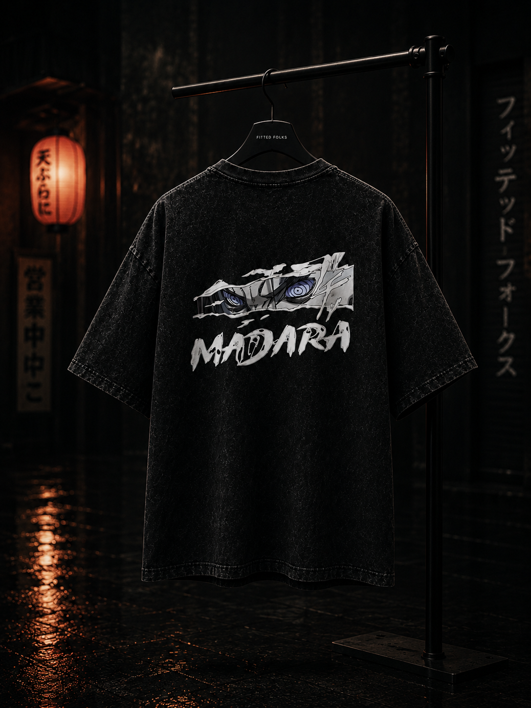 Uchiha Shadow Reign Tee – Oversized Edition