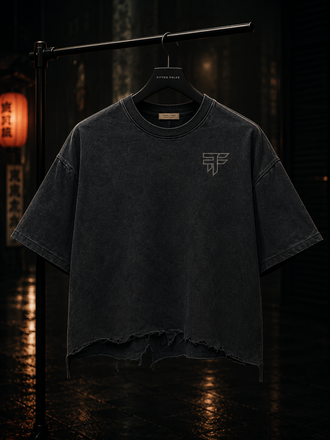 Black Tide Distressed Tee – Pirate Edition