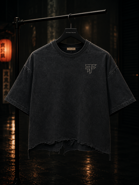 Black Tide Distressed Tee – Pirate Edition