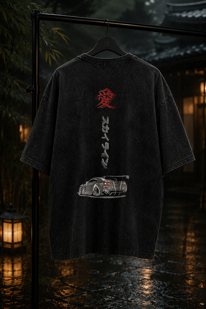 Midnight Drift Love Tee – Snow Washed Edition